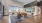 a large room with a large window